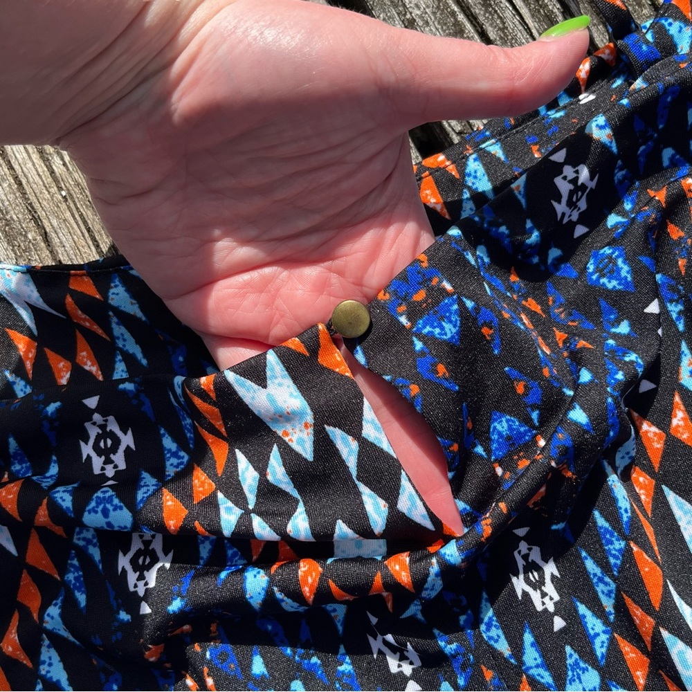 Aztec Pattern Jumpsuit Romper - Picture 5 of 7